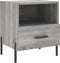 vidaXL - Nachtkastje - 40x35x47,5 - cm - bewerkt - hout - grijs - sonoma - eikenkleur