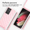iMoshion Hoesje Geschikt voor Samsung Galaxy S21 Ultra Hoesje Met Koord - iMoshion Siliconen design hoesje met koord - Roze / Retro Pink