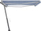 vidaXL - Luifel - vrijstaand - handmatig - uittrekbaar - 450x350 - cm - blauw - en - wit