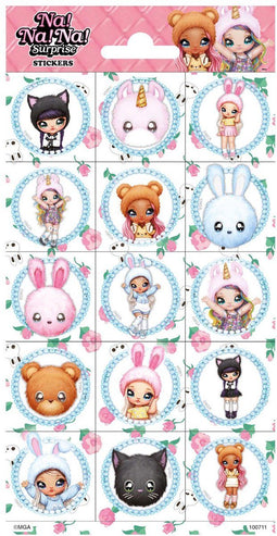 Funny Products Stickers Na!na!na! 20 X 10 Cm Papier Roze 15 Stuks