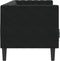 vidaXL - Driezitsbank - Chesterfield-stijl - met - bolsters - fluweel - zwart