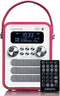Lenco PDR-051 - DAB+/FM Radio - Bluetooth en Oplaadbare Accu - Roze/Wit