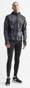 Craft Lumen Wind Jacket - Windjack - Reflecterende print - Zwart/Wit