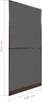 vidaXL - Hordeur - met - scharnieren - 100x215 - cm - bruin