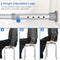 Eugad Douchezitje Verstelbaar - Ergonomisch, Antislip, Aluminium - Zilver