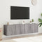 vidaXL - Tv-meubels - 2 - st - wandgemonteerd - 80x30x41 - cm - grijs - sonoma - eiken
