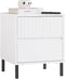 SoBuy FBT157-W - Nachtkastje - 2 Laden - Wit