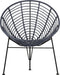 WOOOD Jane Loungestoel Buiten - PE/Metaal - Inkt - 88x72x81