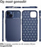 iMoshion Hoesje Geschikt voor iPhone 14 Plus Hoesje Siliconen - iMoshion Carbon Softcase Backcover - Blauw