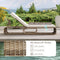 Coast Ligstoel - Rattan - Verstelbaar - Opbergruimte - Kussen - 185 x 65 x 26-86 cm - Gemengd Bruin