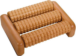 Croll & Denecke Massage Roller – Voetmassage – Handmatig Massage Apparaat – 16 x 12.5 x 2 cm – Bamboe