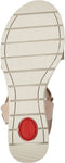 Tamaris COMFORT Essentials - Dames Sandalen - Klittenbandsluiting Comfort Fit - Beige Nubuk - Maat 38