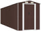 vidaXL - Tuinschuur - 192x689x223 - cm - gegalvaniseerd - staal - donkerbruin