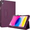 Lunso - Geschikt voor iPad 10 (2022) - Stand flip Bookcase hoes - Paars