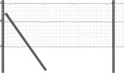 vidaXL - Hekpalen - - - 7 - stuks - - - Grijs - - - Ø32 - mm - - - 100 - cm - - - Gegalvaniseerd - Staal