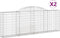 vidaXL - Schanskorven - 2 - st - gewelfd - 300x30x100/120 - cm - ijzer