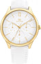 Tommy Hilfiger Layla 1782454 Horloge - Leer - Wit - Ø 38 mm