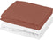 P'TIT DODO - Hoeslaken ALL IN ONE - Waterdicht en ademend - 70 x 140 cm - Wit/Terracotta