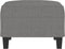 vidaXL - Voetenbank - 70x55x41 - cm - stof - donkergrijs