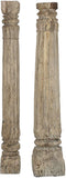 Home ESPRIT - Decoratieve figuren - Natuurlijk teakhout 23 X 23 X 149 cm