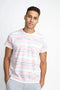 Petrol Industries - Heren T-shirt - Gestreept - Oranje - Maat L