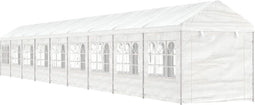 vidaXL - Prieel - met - dak - 20,07x2,28x2,69 - m - polyetheen - wit
