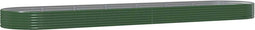 vidaXL - Plantenbak - 600x140x36 - cm - gepoedercoat - staal - groen