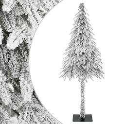Kunstkerstboom Wit 76 x 76 x 180 cm Kunststof en metaal