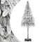 Kunstkerstboom Wit 76 x 76 x 180 cm Kunststof en metaal