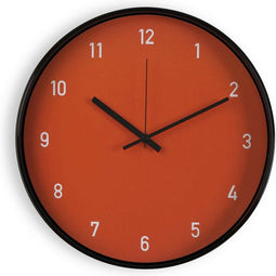 Muurklok Versa Terra cotta Kristal Plastic 4 x 30 x 30 cm