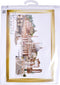 Thea Gouverneur - Borduurpakket met telpatroon - 499 - Voorgesorteerde DMC Garens - Rome Italië - Linnen - 79 cm x 50 cm - DIY Kit