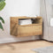 vidaXL - Nachtkastje - wandgemonteerd - 45x26x28,5 - cm - artisanaal - eikenkleur