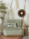 GOOD&MOJO Wandlamp Kalimantan - Bamboe/Zwart - Ø44cm - Binnen Modern