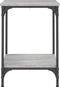 vidaXL - Salontafel - 40x40x55 - cm - bewerkt - hout - grijs - sonoma - eikenkleurig