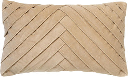 Dutch Decor FEMM – Kussenhoes 30x50 cm - velvet - effen kleur - Pumice Stone - beige - met rits - zonder binnenkussen