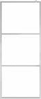 vidaXL - Inloopdouchewand - halfmat - 80x195 - cm - ESG-glas
