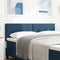vidaXL - Hoofdbord - met - Knopen - Blauw - 160 - cm - Stof