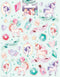 Funny Products Stickers Unicorn 20 X 15 Cm Papier Groen 35 Stuks