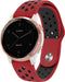 imoshion Siliconen sport bandje - Universeel 18 mm aansluiting - Rood / Zwart