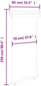 vidaXL - Balkonscherm - 85x250 - cm - zwart