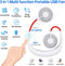 Portable Hanging Neck Sports Fan - Hands Free USB Rechargeable Personal Wearable Neckband Fan Battery Operated with 3 Level Air Flow Headphone Design Cooling Head Fan Mini Necklace Fan for office