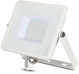 V-TAC VT-30-W Witte LED Schijnwerpers - Samsung - IP65 - 30W - 2400 Lumen - 6400K - 5 Jaar