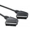 Nedis SCART-Kabel - SCART Male - SCART Male - Vernikkeld - 480p - 1.50 m - Rond - PVC - Zwart - Label