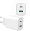 Accezz USB C / USB A Oplader Adapter - Snellader 33 Watt - Fast Charger Lader - Wit