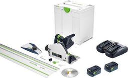 Festool TSC 55 5,0 KEBI-Plus/XL-FS Accu Invalcirkelzaag 18V 5.0Ah in Systainer met Geleiderail FS 1400/2 - 577391