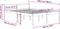 vidaXL - Seniorenbed - massief - grenenhout - grijs - 150x200 - cm