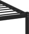 vidaXL - Bedframe - zonder - matras - metaal - gerookt - eikenkleurig - 135x190 - cm