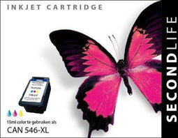 SecondLife CL-546 XL - Inktcartridge - A-kwaliteit inkt - Kleur