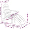 vidaXL - Tuinstoel - Adirondack - met - voetenbank - HDPE - bruin