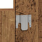 vidaXL - Wandkaptafel - met - LED-verlichting - - - Oud - Hout